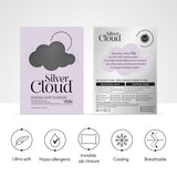 Silver Cloud Satin Pillowcase Charcoal 50 x 75 cm (British brand)