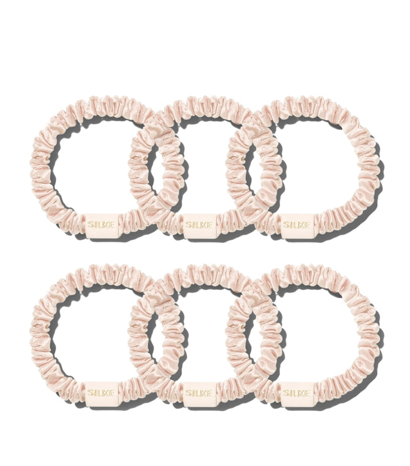SILKE Mulberry Silk Hair Ties Set of 6 (British brand)