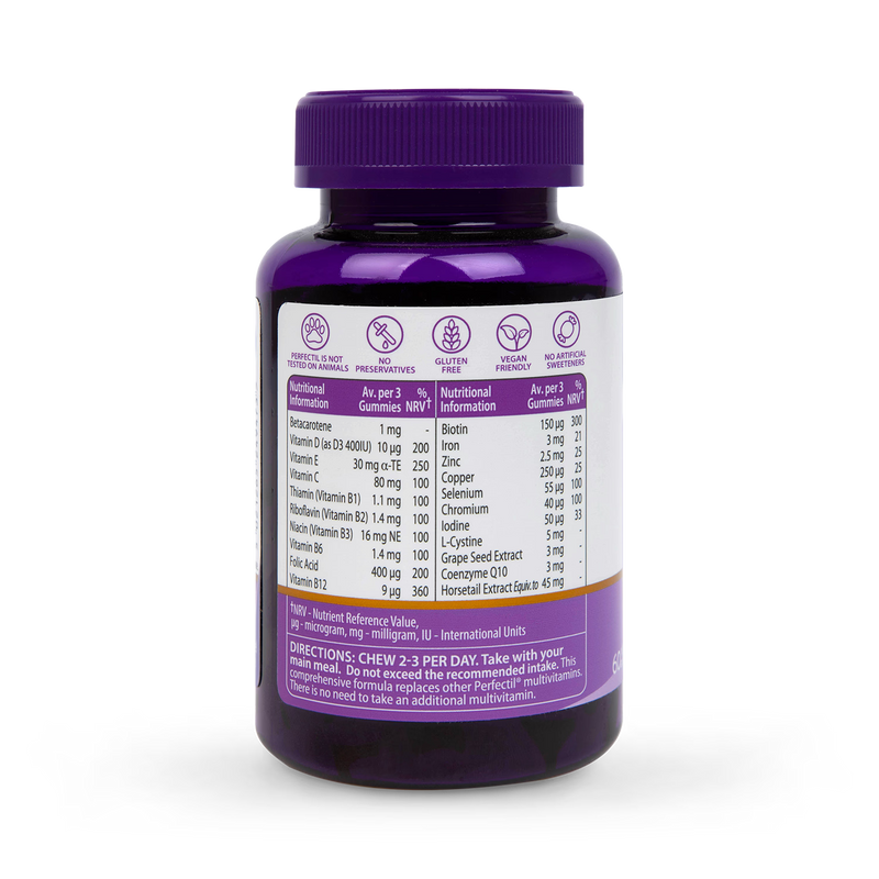 Vitabiotics Hair Gummies Mixed Berry 60 Pieces (British brand)