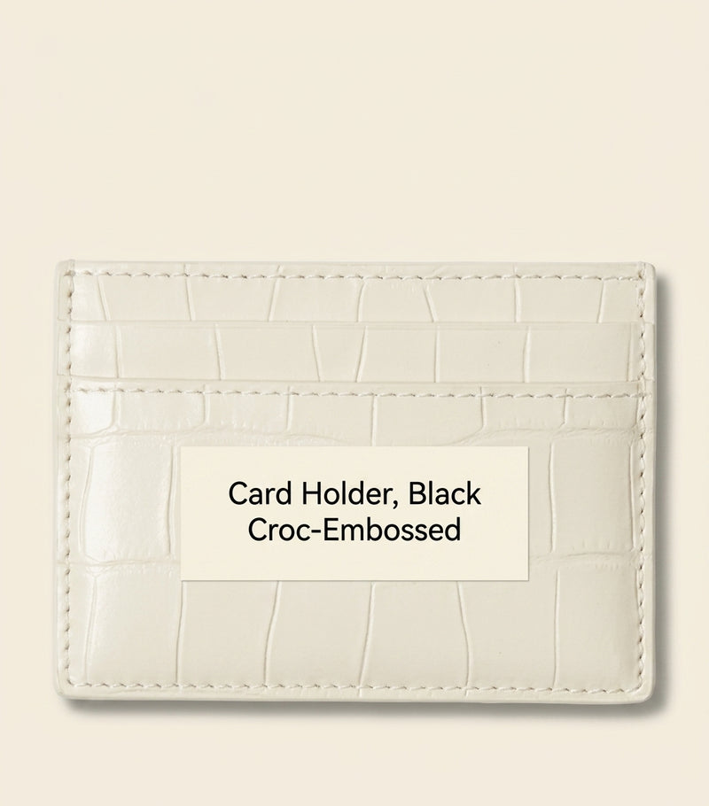 Burberry croc-embossed lambskin Cotswolds card holder, UK version