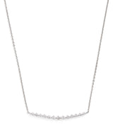 Harrods Harrods White Gold and Diamond Graduating Pendant Necklace 0.50ct- Buy online at McGrocer