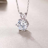 Leaper Moissanite pendant necklace 2CT silver gold plated, imported from the UK