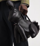 Thom Browne leather rabbit top-handle bag, imported from the UK