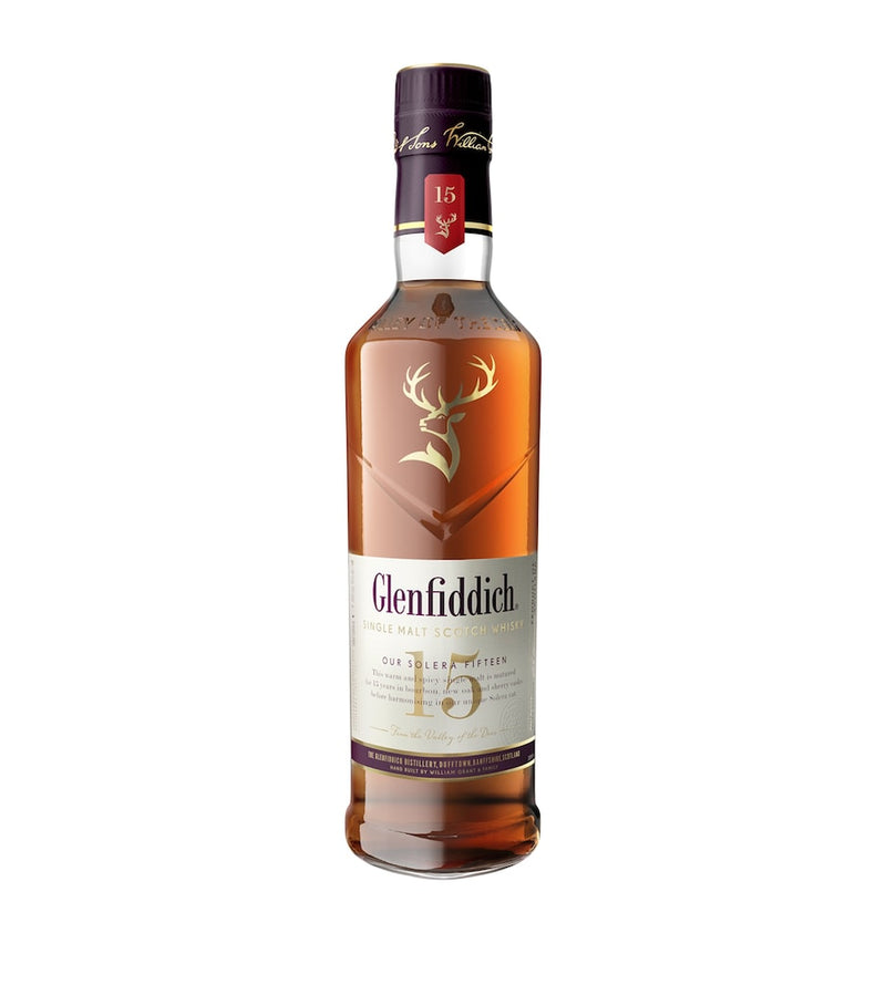 Glenfiddich 15 Year single malt whisky 70cl - British product