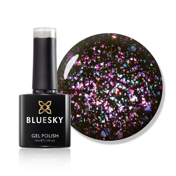 Bluesky Intergalactical Glitter Gel Polish bottle, UK version