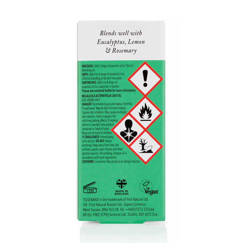 Tisserand Tea Tree Organic Pure Essential Oil 9ml (British brand)