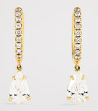 Anita Ko gold diamond huggie earrings, imported from the UK