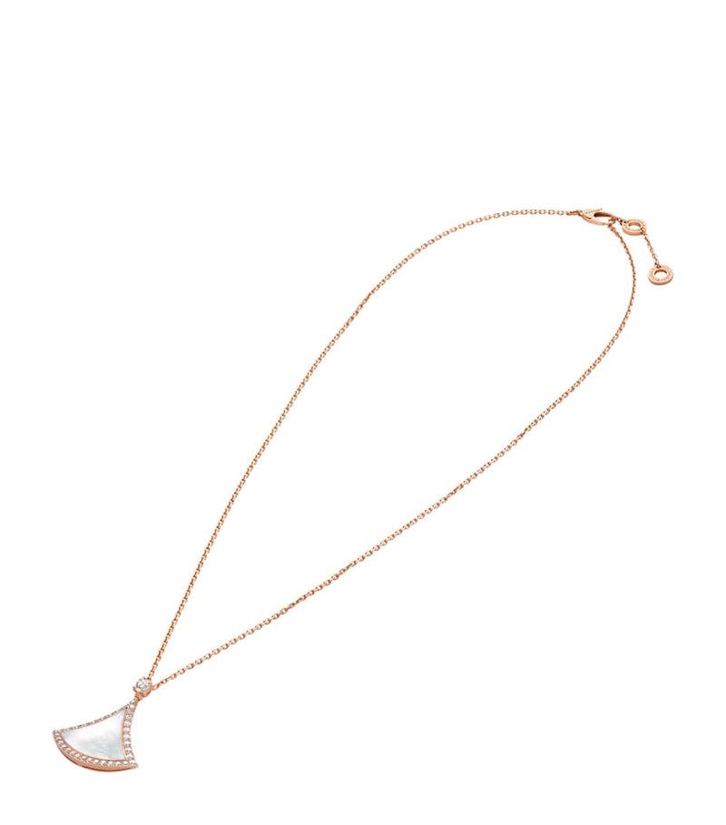 Bvlgari Divas' Dream rose gold and diamond necklace, imported from the UK