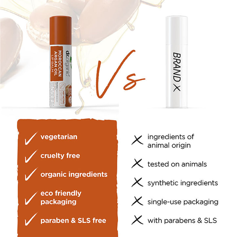 Dr Organic Moroccan Argan Oil Lip Balm SPF 15 57ml