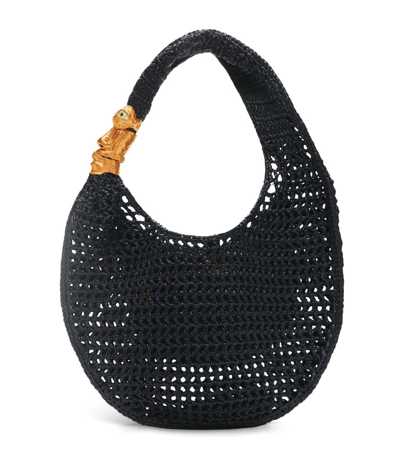Schiaparelli large raffia Soufflé Baguette shoulder bag, UK version