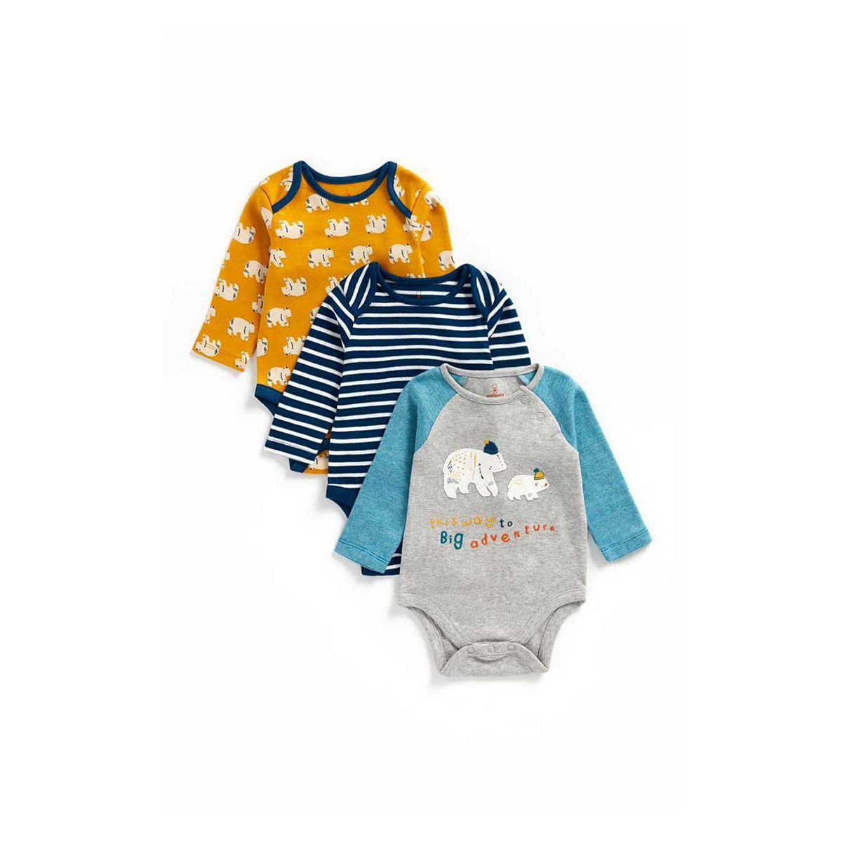 Bear Adventure Bodysuits - 3 Pack - McGrocer