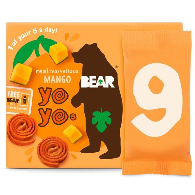 BEAR Fruit Yoyos Mango Family Pack 9 x 20g - McGrocer