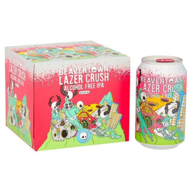 Beavertown Lazer Crush Alcohol Free IPA 0.3% 4 x 330ml - McGrocer