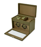 WOLF Earth Double Watch Winder apple leather (British brand)
