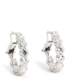 Harrods white gold diamond hoop earrings 4.54ctw (British brand)