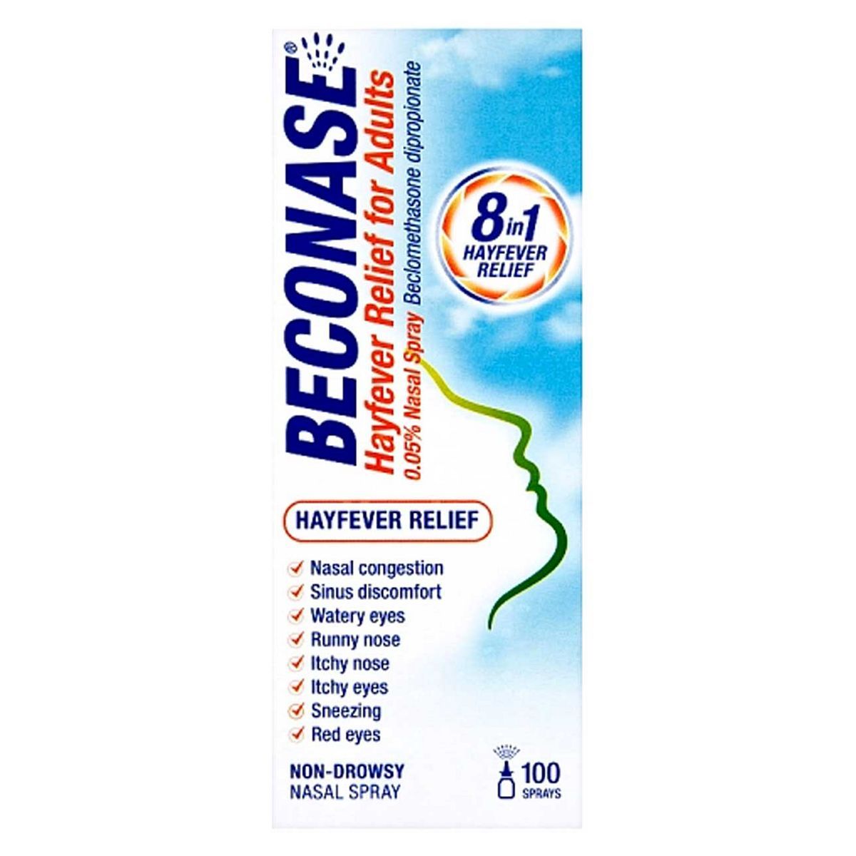 Beconase Hayfever Relief for Adults Nasal Spray - 100 Sprays - McGrocer