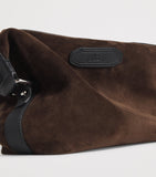 Brioni cotton canvas Via Veneto pouch with leather details, UK version