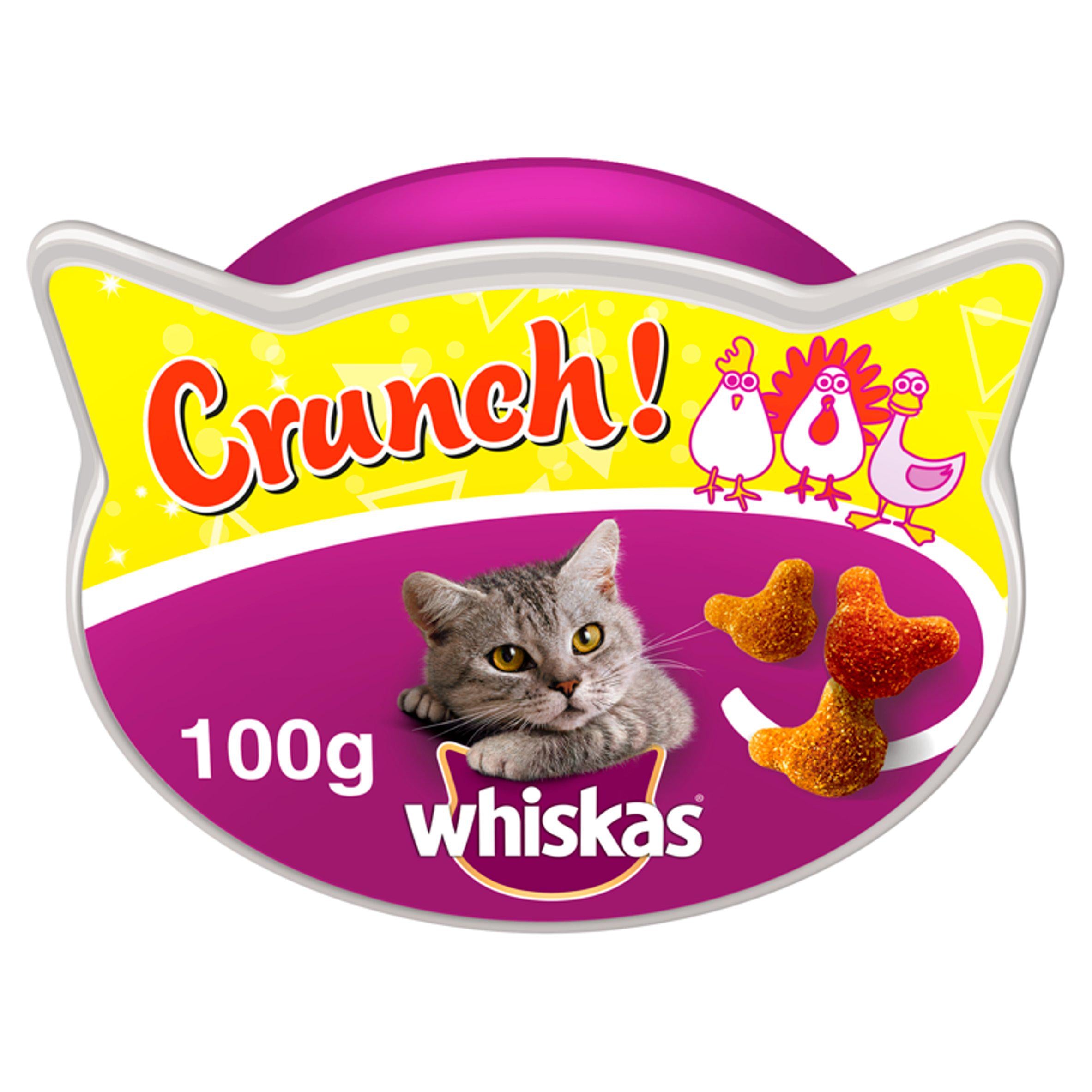 Whiskas Crunch Tasty Topping Adult Cat Treat Biscuits 100g GOODS Sainsburys