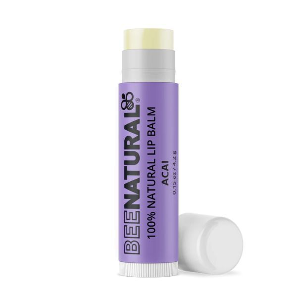 Bee Natural - 100% Natural Moisturising Lip Balm, Acai -4.2g - McGrocer