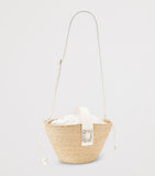 Roger Vivier Viv' Skate raffia shopper bag H15xW36xD13cm - British product