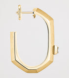 Messika Modernist small yellow gold diamond hoop earring 0.03ct - British product