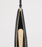 Carolina Herrera Consuelo clutch bag fan-shaped leather - British product