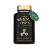 Holland & Barrett SuperSelf 8 Mushroom Complex with Ashwagandha KSM-66 Vegan Supplement 60 Capsules- Buy online at McGrocer