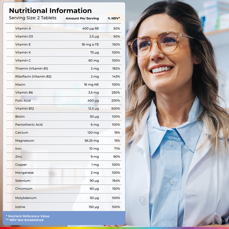 Health & Her menstrual multivitamin 60 tablets, UK version