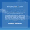 Natural Vitality magnesium glycinate supplement capsules - British product