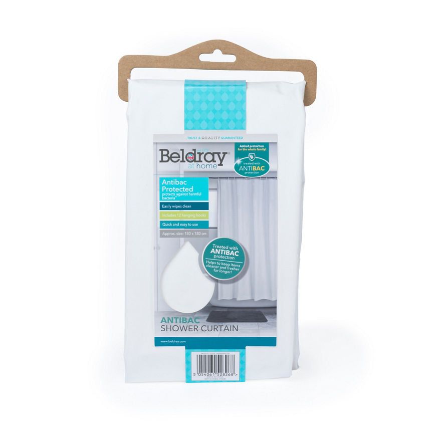 Beldray Antibac Shower Curtain - McGrocer