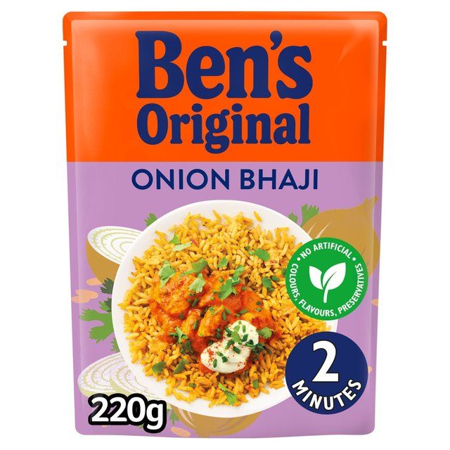 Ben's Original Indian Onion Bhaji Microwave Rice   220g - McGrocer