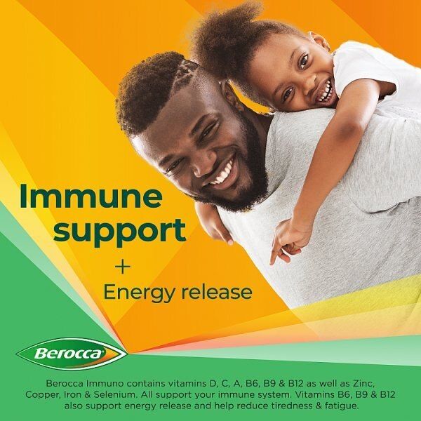 Berocca Immuno Orange Energy & Immune Support 15 Tablets - McGrocer