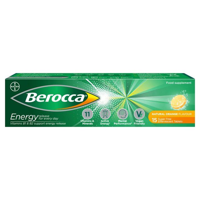 Berocca Orange Energy Vitamin Effervescent Tablets 15 per pack - McGrocer