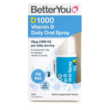 BetterYou D1000 Vitamin D Daily Oral Spray 15ml - McGrocer
