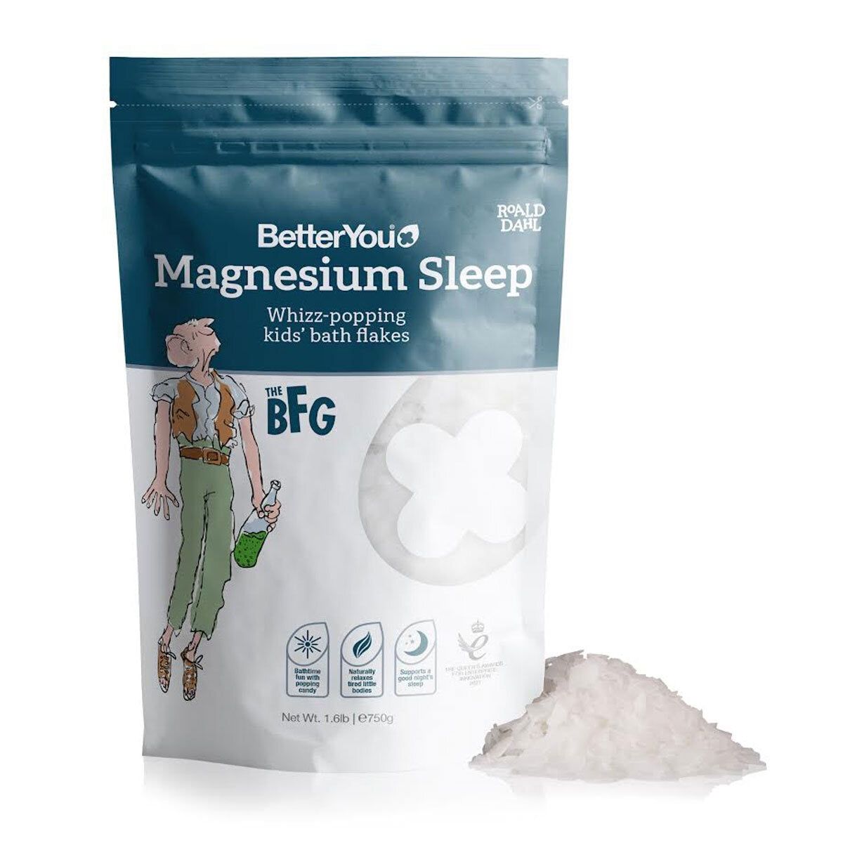 BetterYou Magnesium Kids Bath Flakes, 2 x 750g - McGrocer