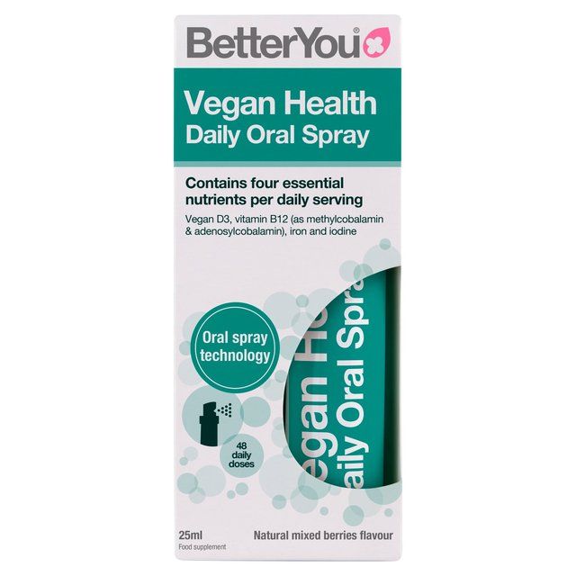 BetterYou Vegan Vitamin Health Daily Oral Spray     25ml - McGrocer