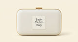 Prada mini satin clutch gold-tone frame chain strap - British product