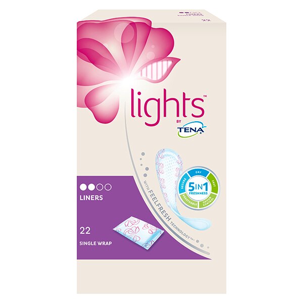TENA Lights Incontinence Liners 22 pack GOODS Superdrug