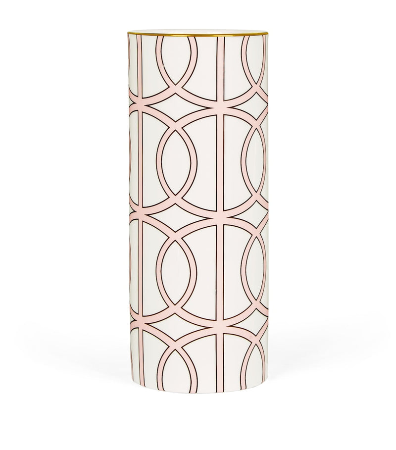 O.W. London tall bone china loop vase 22.5cm - British product