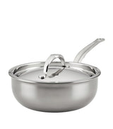 Harrods Hestan NanoBond Stainless Steel Saucepan with Lid 22cm- Buy online at McGrocer
