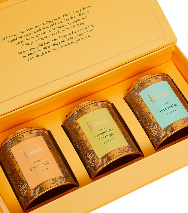 Harrods herbal loose leaf tea selection 95g - British product