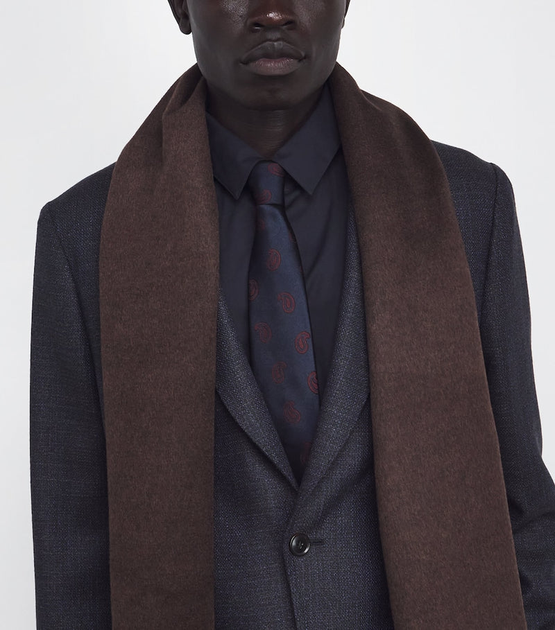 Giorgio Armani silk paisley jacquard tie (British brand)