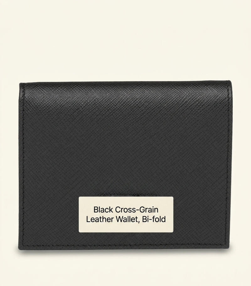 Prada small Saffiano leather bifold wallet, imported from the UK