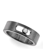 Messika Move Titanium ring 0.05ct diamond, imported from the UK