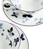 Wedgwood Wild Strawberry Inky Blue teacup and saucer set of 2 (British brand)
