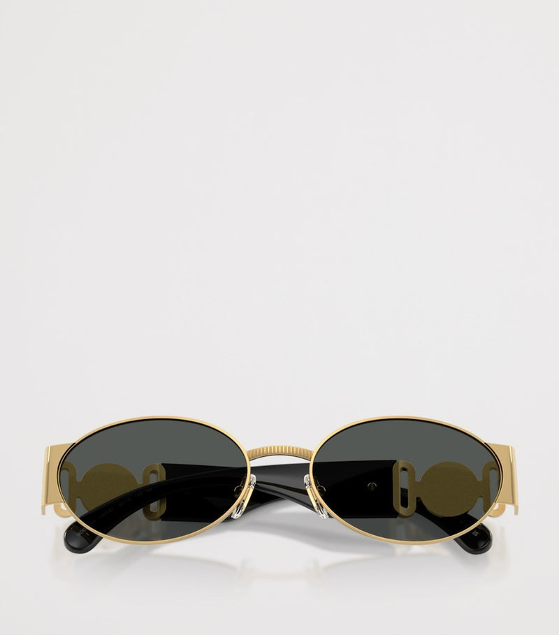 Versace steel oval sunglasses - British product