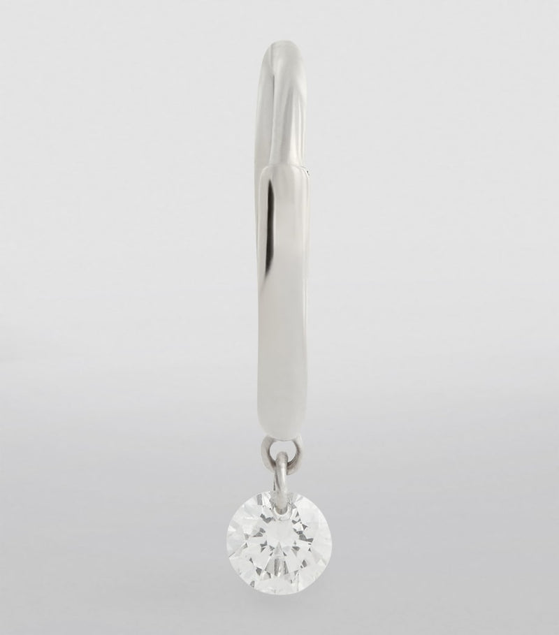Persée 18k white gold and diamond Danaé single earring, imported from the UK