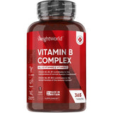WeightWorld Vitamin B Complex 365 vegan tablets, UK version