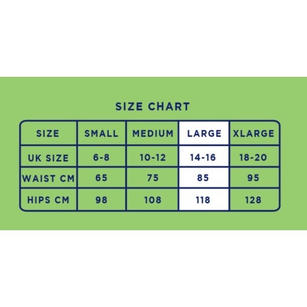 Luna Period Pants Large reusable organic cotton clothing , UK version