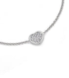 Chopard white gold diamond Happy Hearts bracelet, imported from the UK